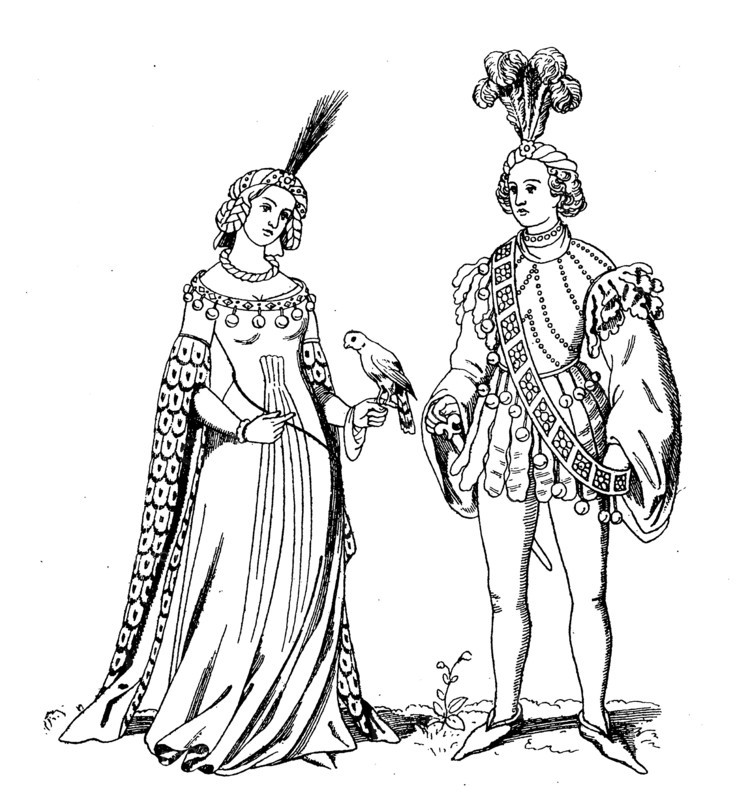 Man and lady in Schellentracht