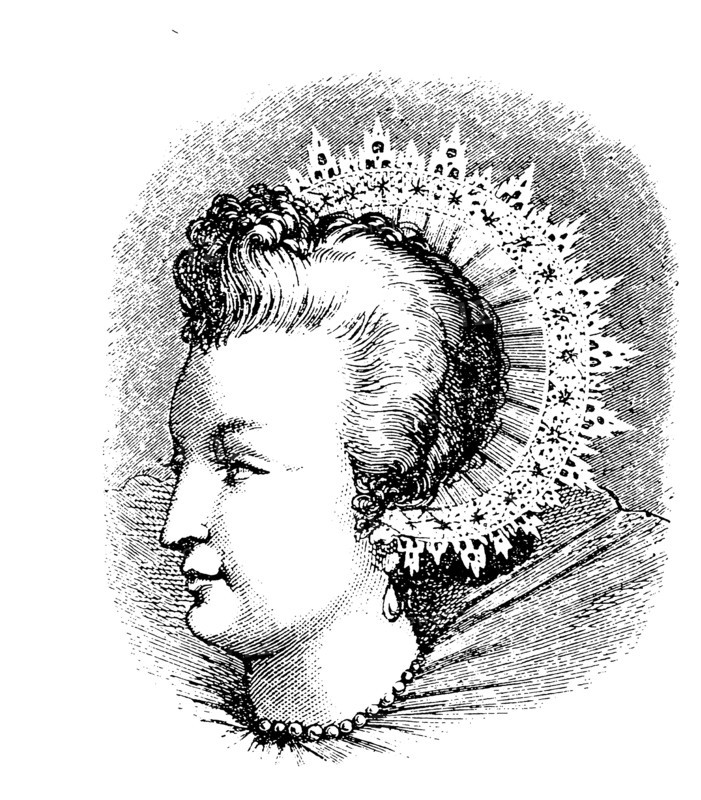 Attifet or Stuarthaube with laces