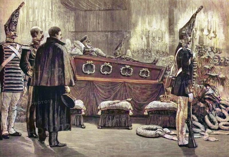 Die Aufbahrung Kaiser Wilhelms im Dom zu Berlin