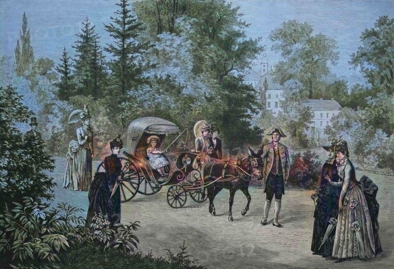 Spazierfahrt der Erzherzogin Elisabeth als Kind
