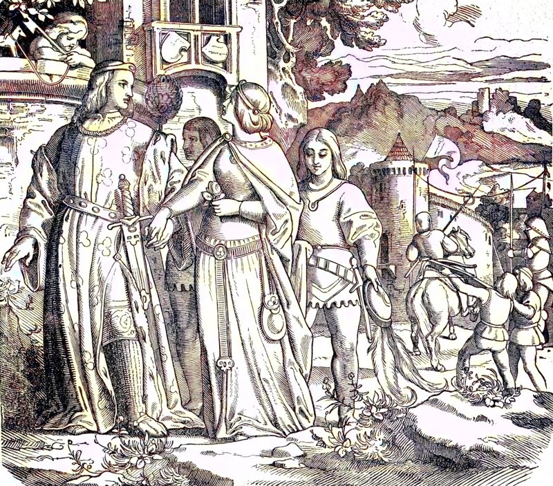 scene from life on a knight's castle