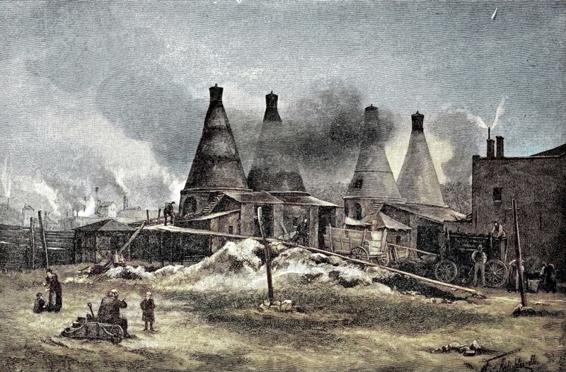 lime kiln for the calcination of limestone