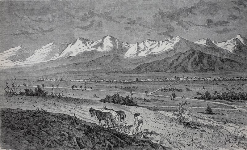 The High Tatras seen from the Spiš Plain