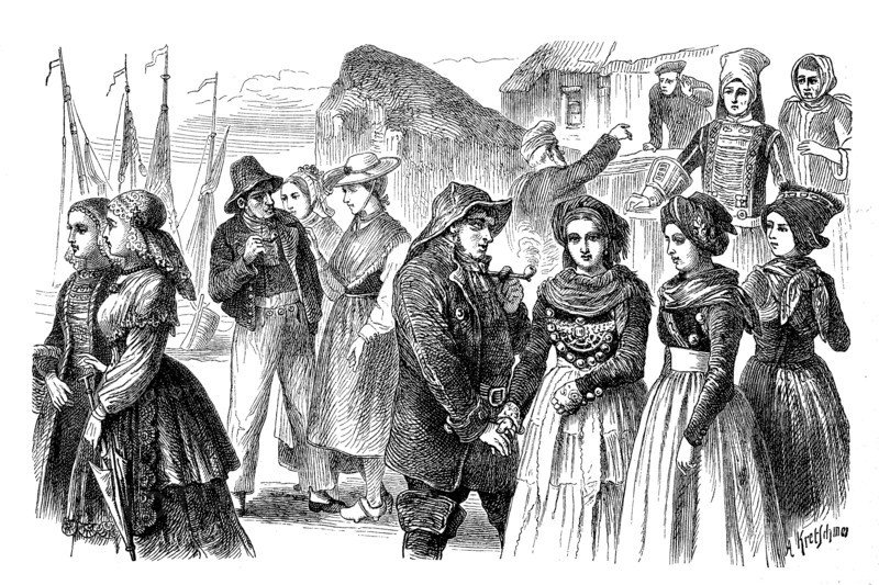 Folk costumes from Friesland