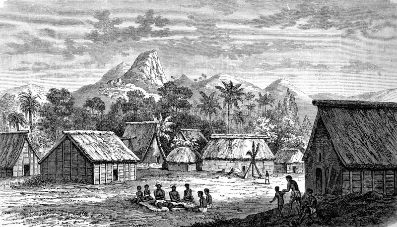Levuka village on Ovalau Island