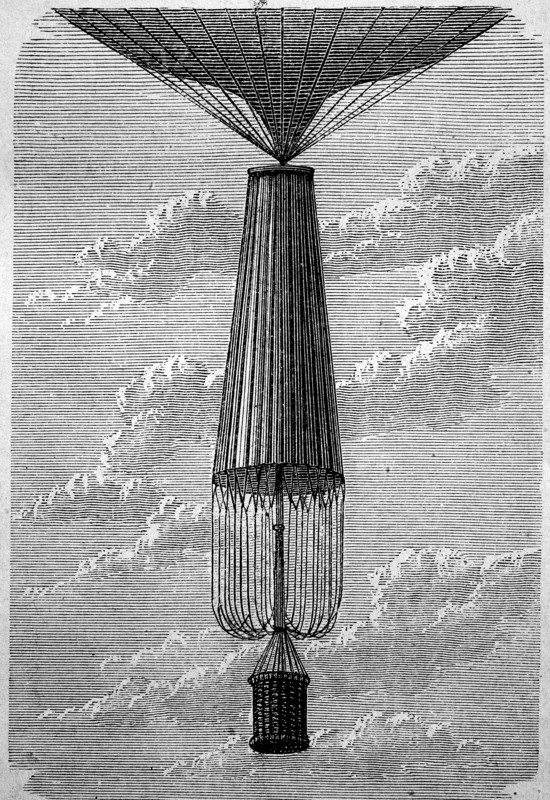 Parachute in 1880