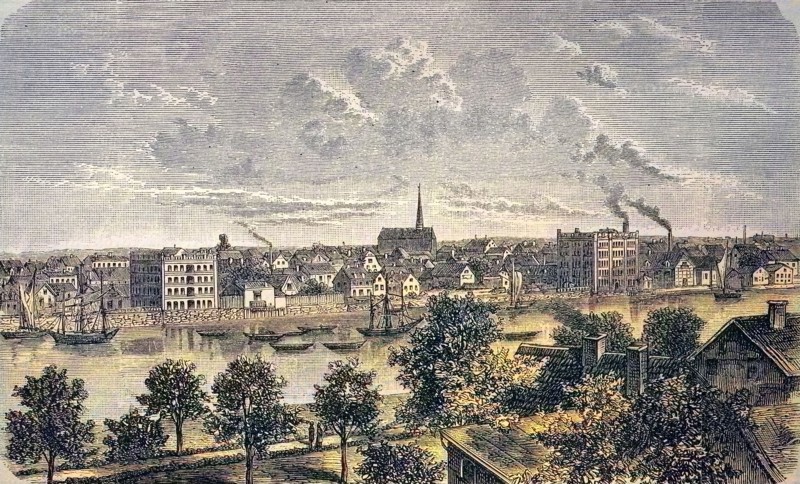 View of Eckernförde in Schleswig-Holstein