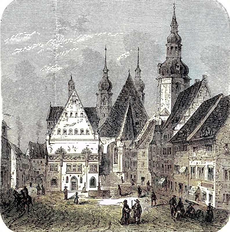 The market place of Eisleben