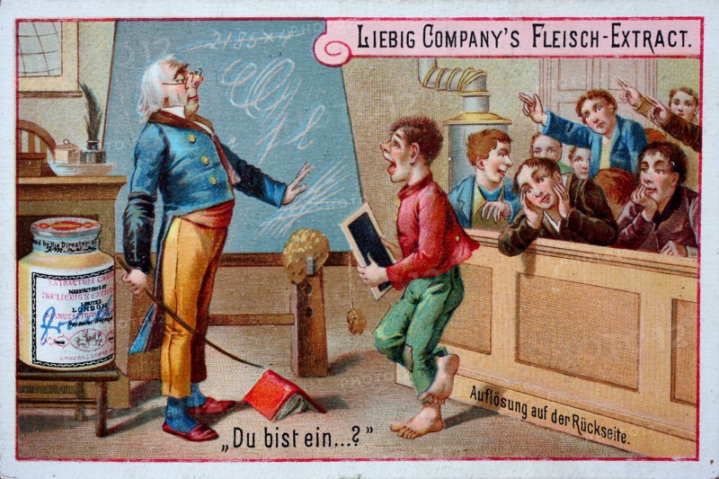 Teacher in front of a school class