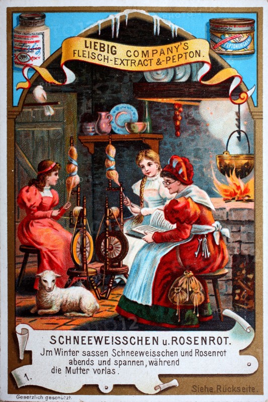 Fairy tale Snow White and Rose Red