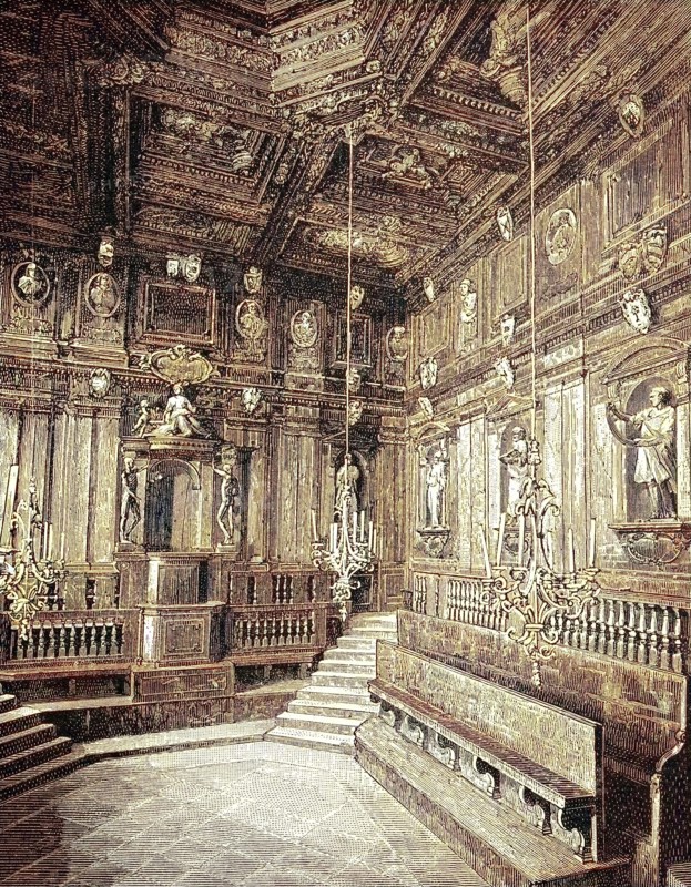 Lyceum of anatomy in the old university of Bologna