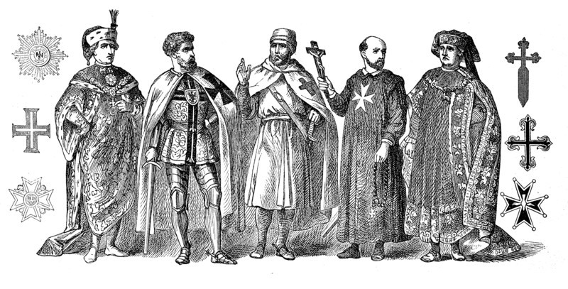 Clerical religious costumes in 1880