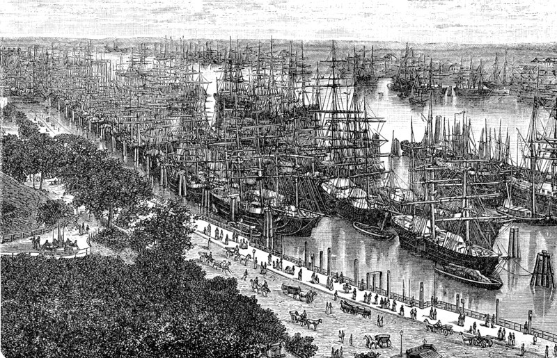 The port of Hamburg