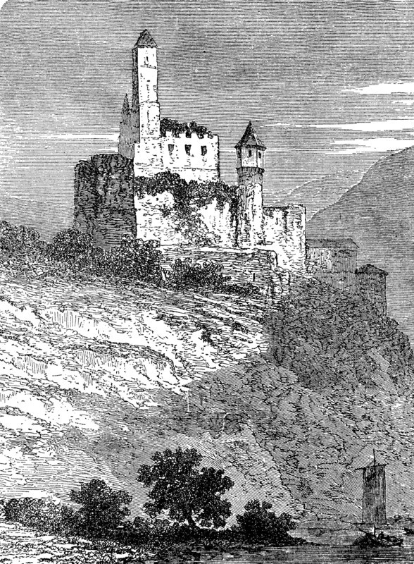 Hornberg Castle on the Neckar River