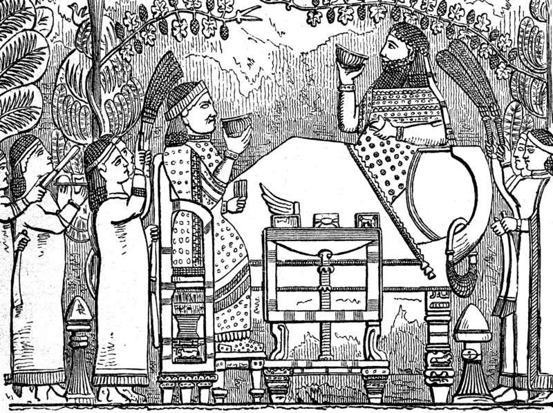 Scene from the palace of Sanherib in Kujundschik
