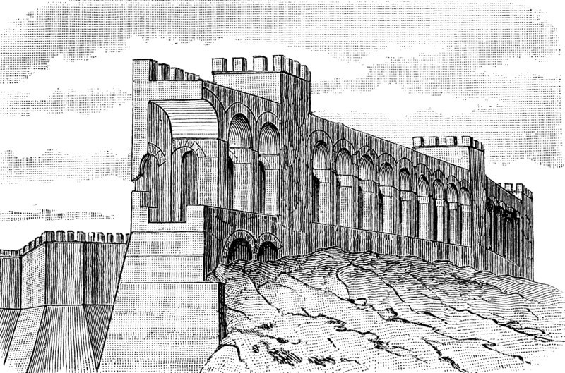 The fortress wall of Rome