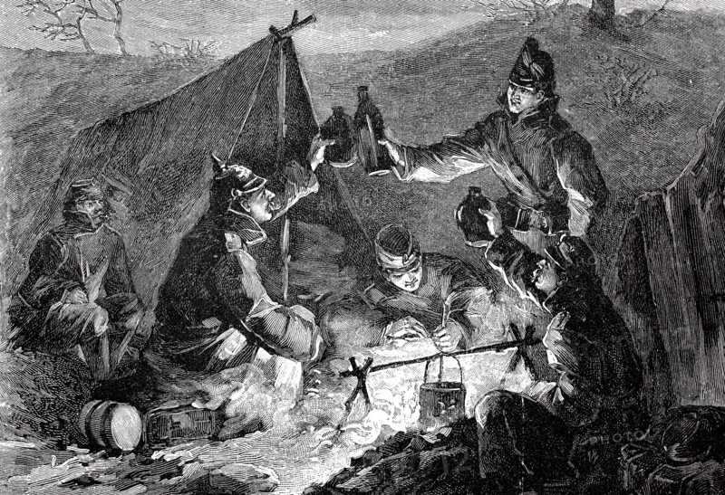 New Year's morning 1871 in front of Paris
