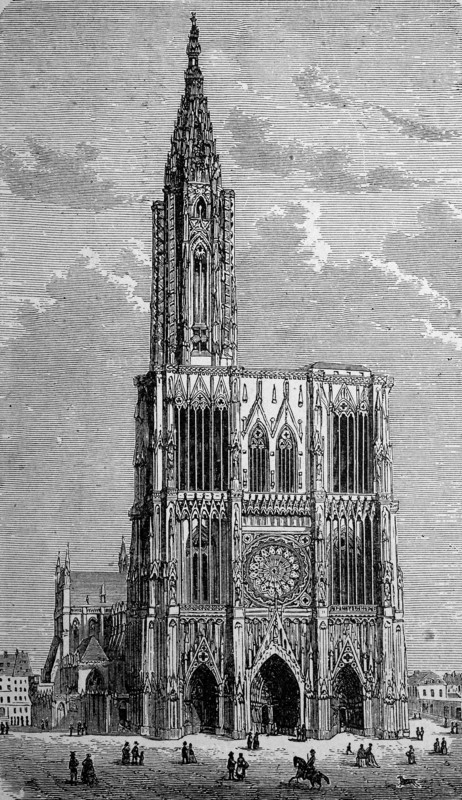 The cathedral in Strasbourg