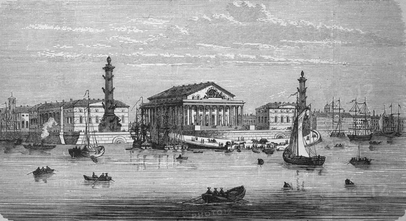 The stock exchange in St. Petersburg in Russia