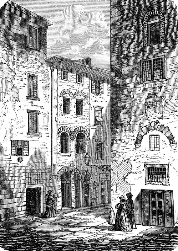 The house where Dante Alighieri was born in Florence