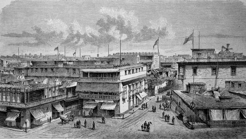 Port street in Callao