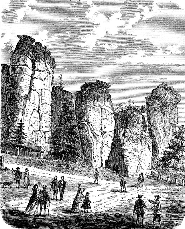 Externsteine in the Teutoburg Forest