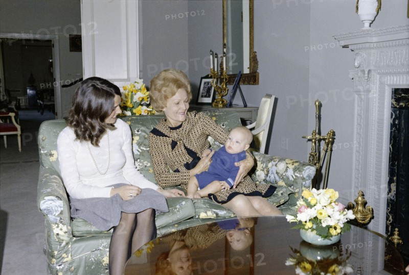 First Lady Pat Nixon visits Margaret Trudeau
