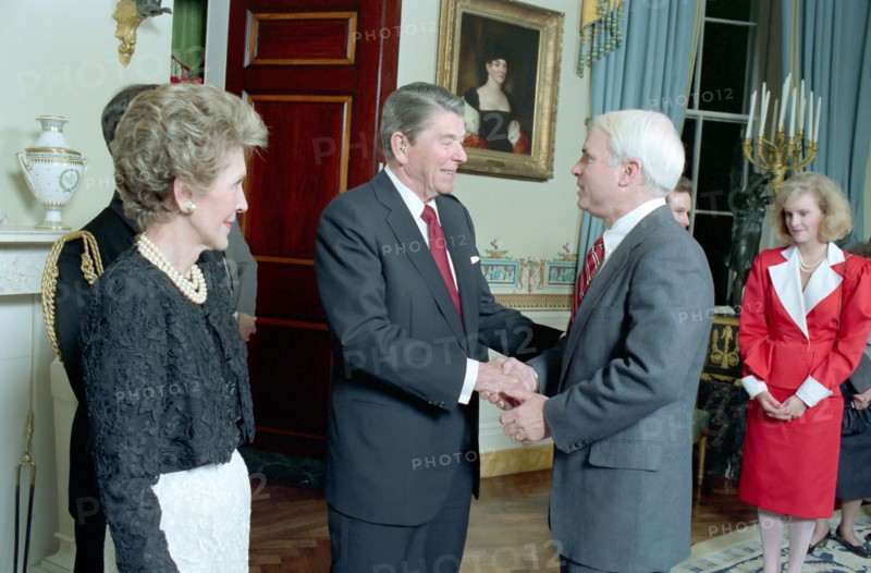 President Ronald Reagan and Mrs Reagan