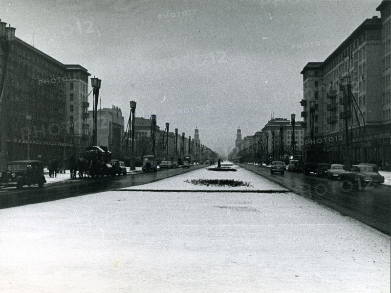Stalin Allee, East Berlin's pomp avenue, 1959