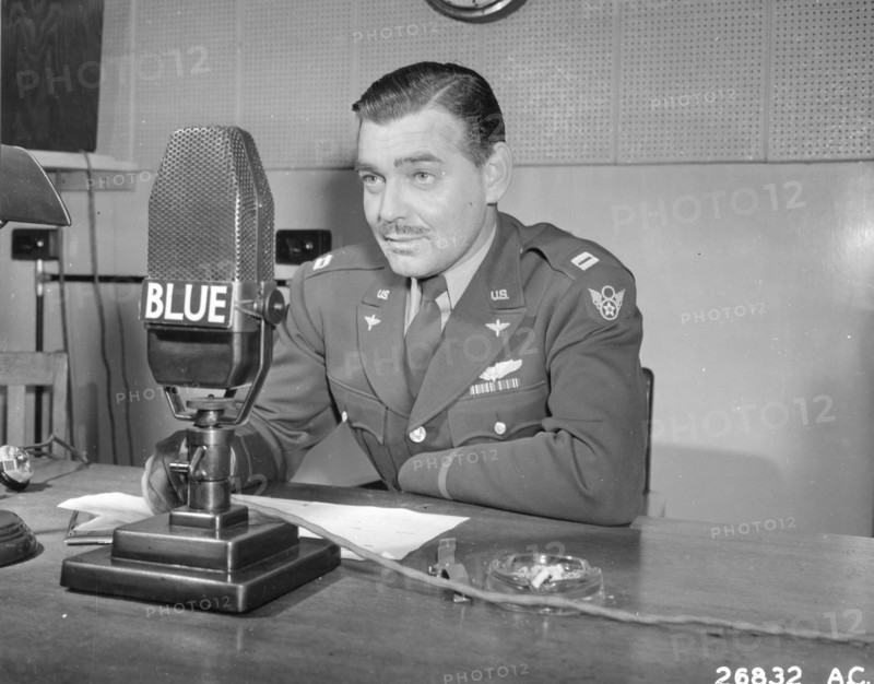 Clark Gable enlisted in the Army Air Force