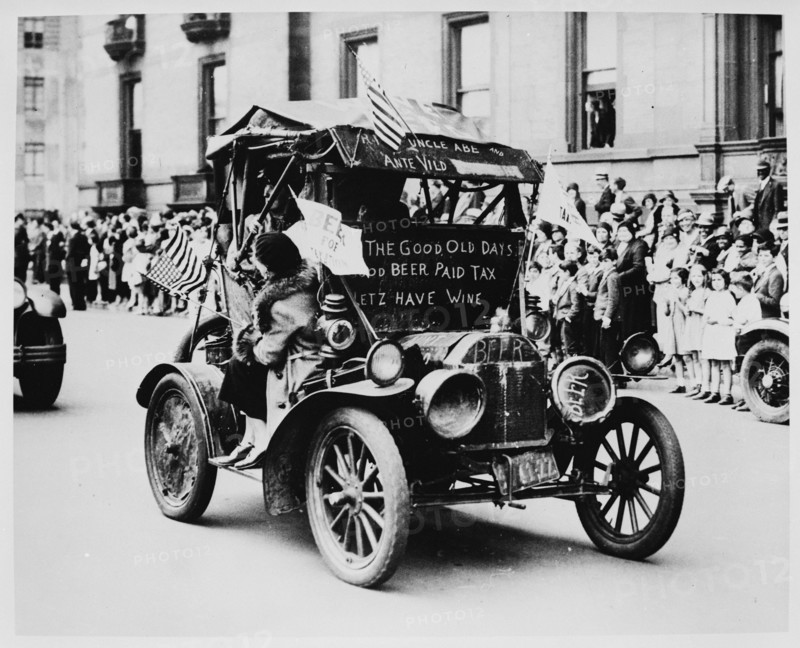 Demonstrating for the repeal of the 18th Amendment