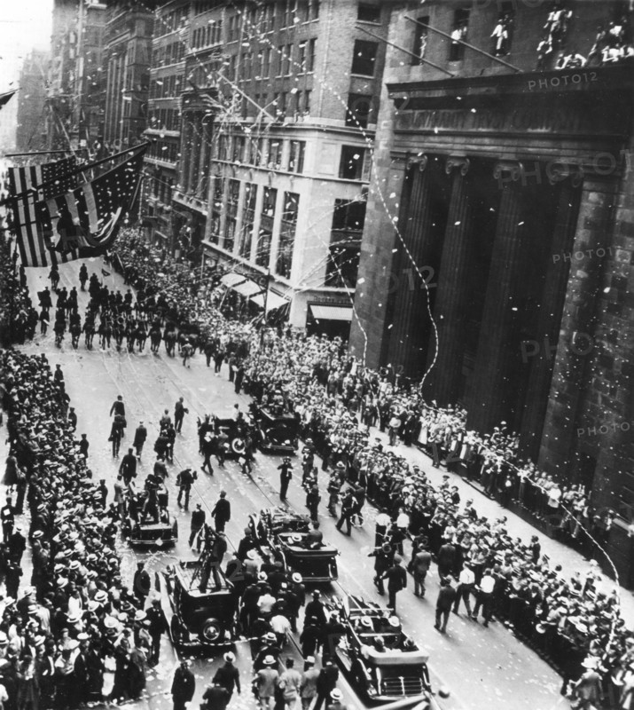 Ticker tape parade for Wiley Post