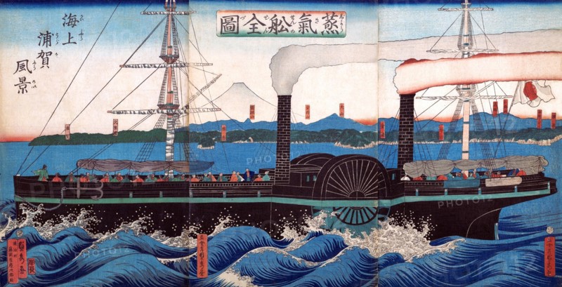 Steamship off Kanazawa
