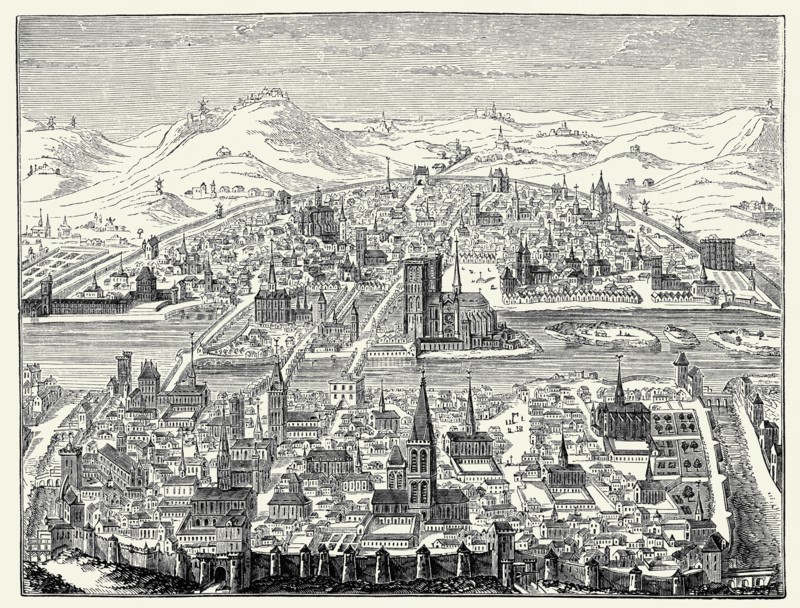 View of Paris 1607