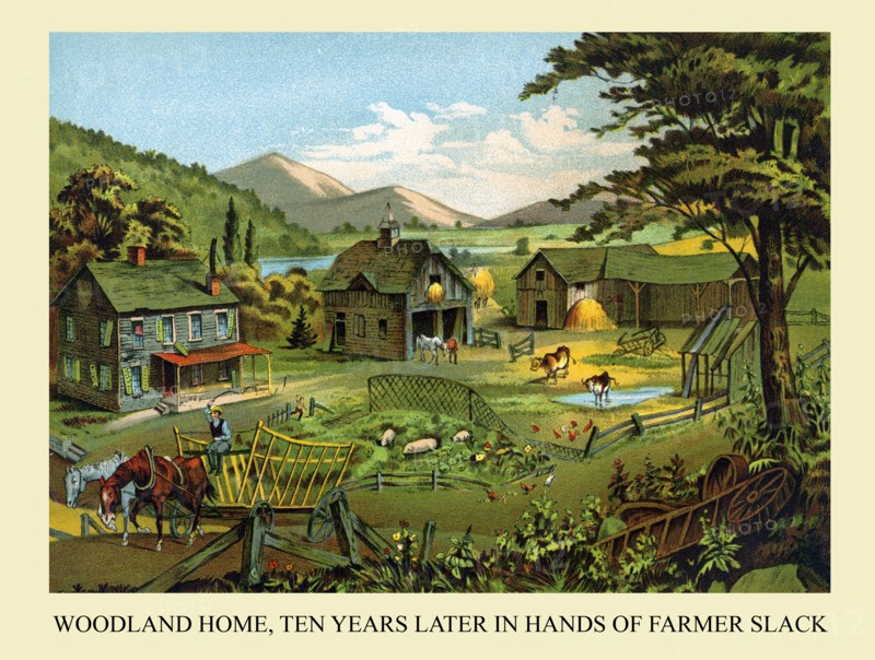 Woodland Home, Ten Years Later in Hands of Farmer Slack