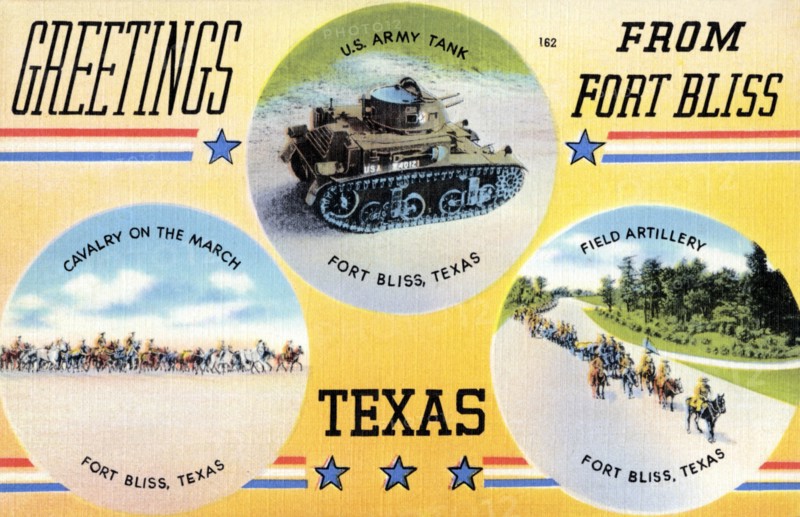 Greetings from Fort Bliss, Texas