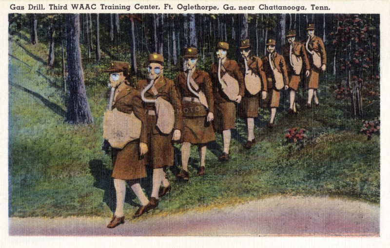 Gas drill, Third WAAC Training Center