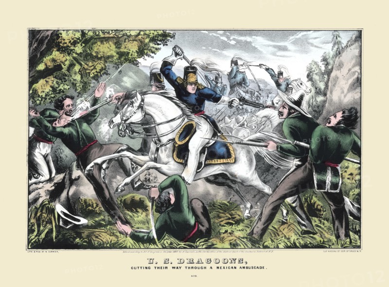 U.S. dragoons Cutting their Way Through