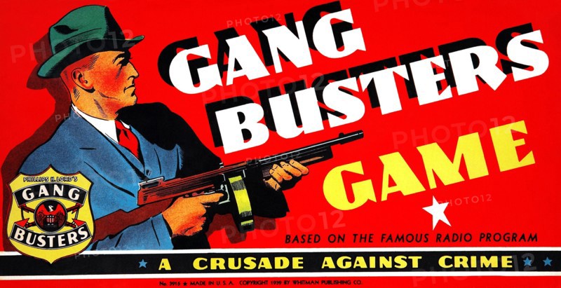 Gang Busters Board Game (Whitman, 1939).
