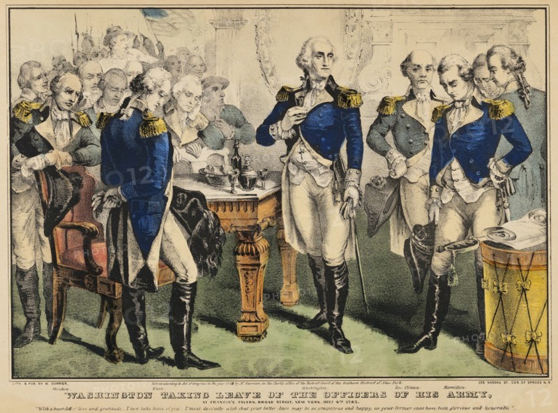 Washington Taking Leave of the Officers
