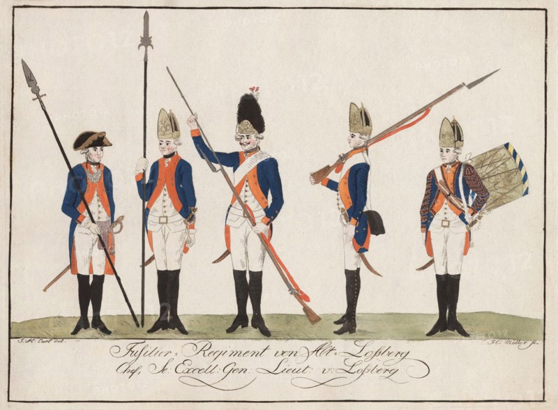 Fusilier Regiment von Alt-Lossberg - 1784