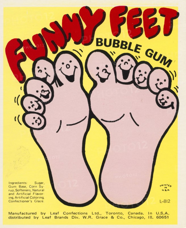 Funny Feet Bubble Gum