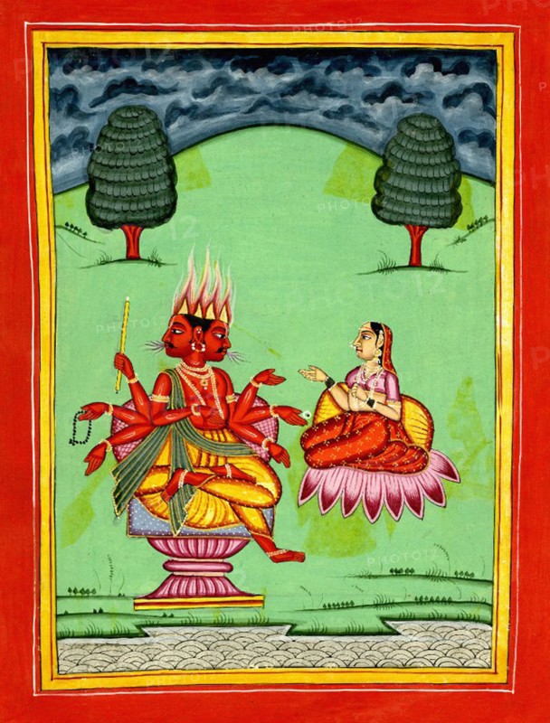 Agni and his consort