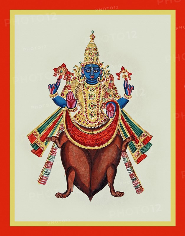Kurma emerging from a tortoise