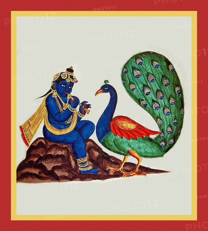 Krishna, shown as a child