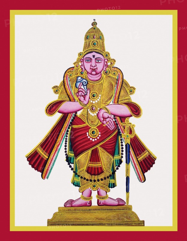 Sri Vasudeva Perumal holding a conch