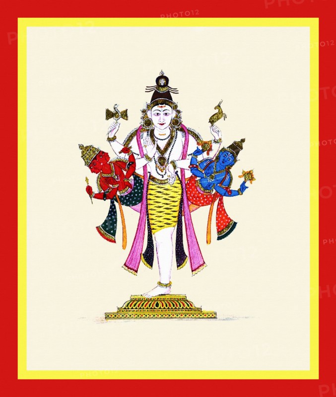 Shiva, dressed in a tiger skin