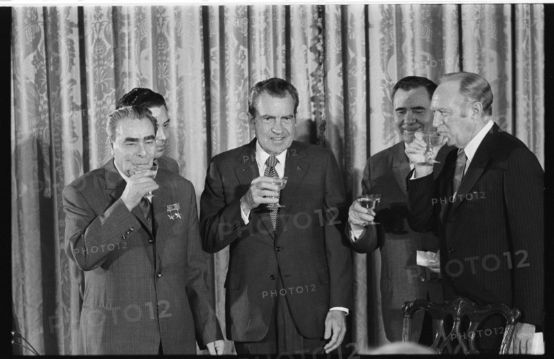 Nixon & Brezhnev Celebrating