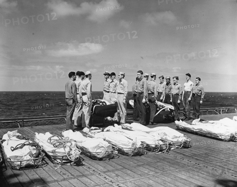 USS LEXINGTON Burial At Sea