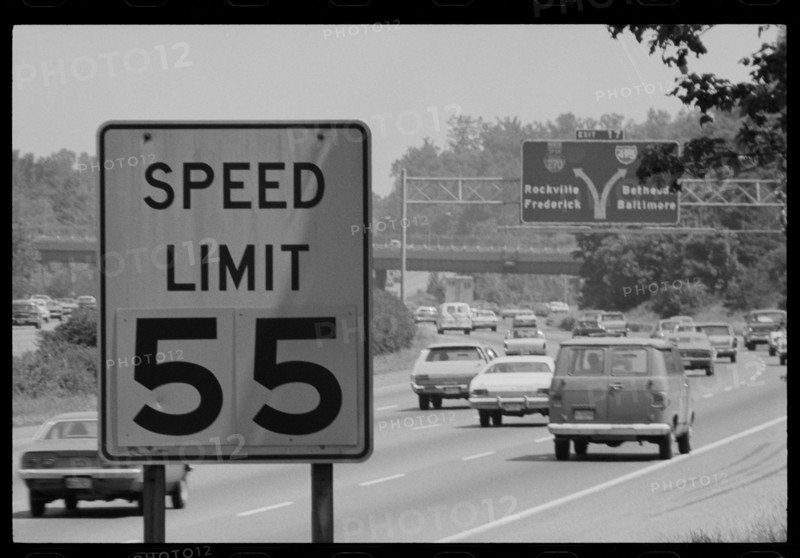 55 MPH Speed Limit Sign